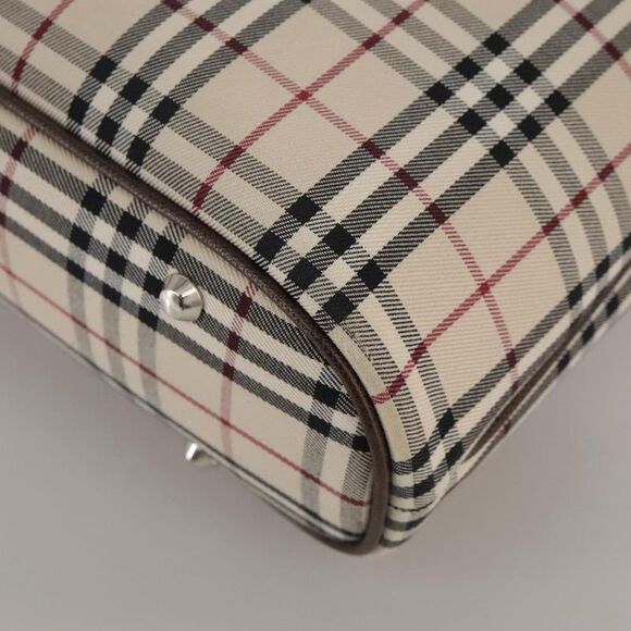 Burberry Nova Check Beige Canvas Tote Bag (Pre-Owned) - Picture 8 of 16